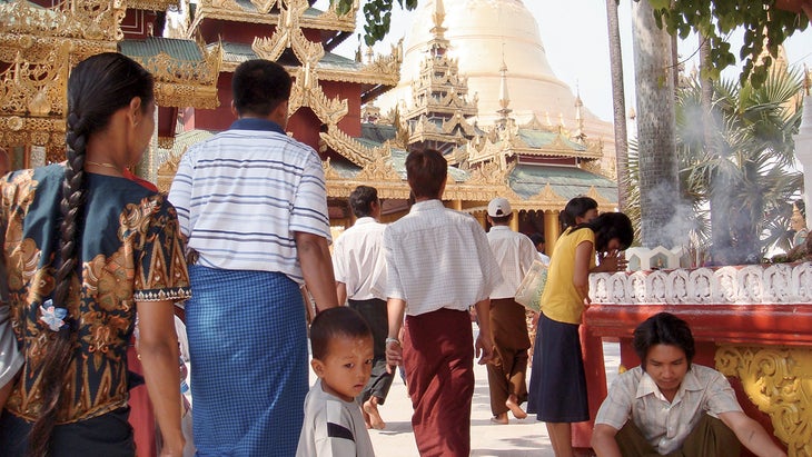 An ancient pagoda in Bagan
