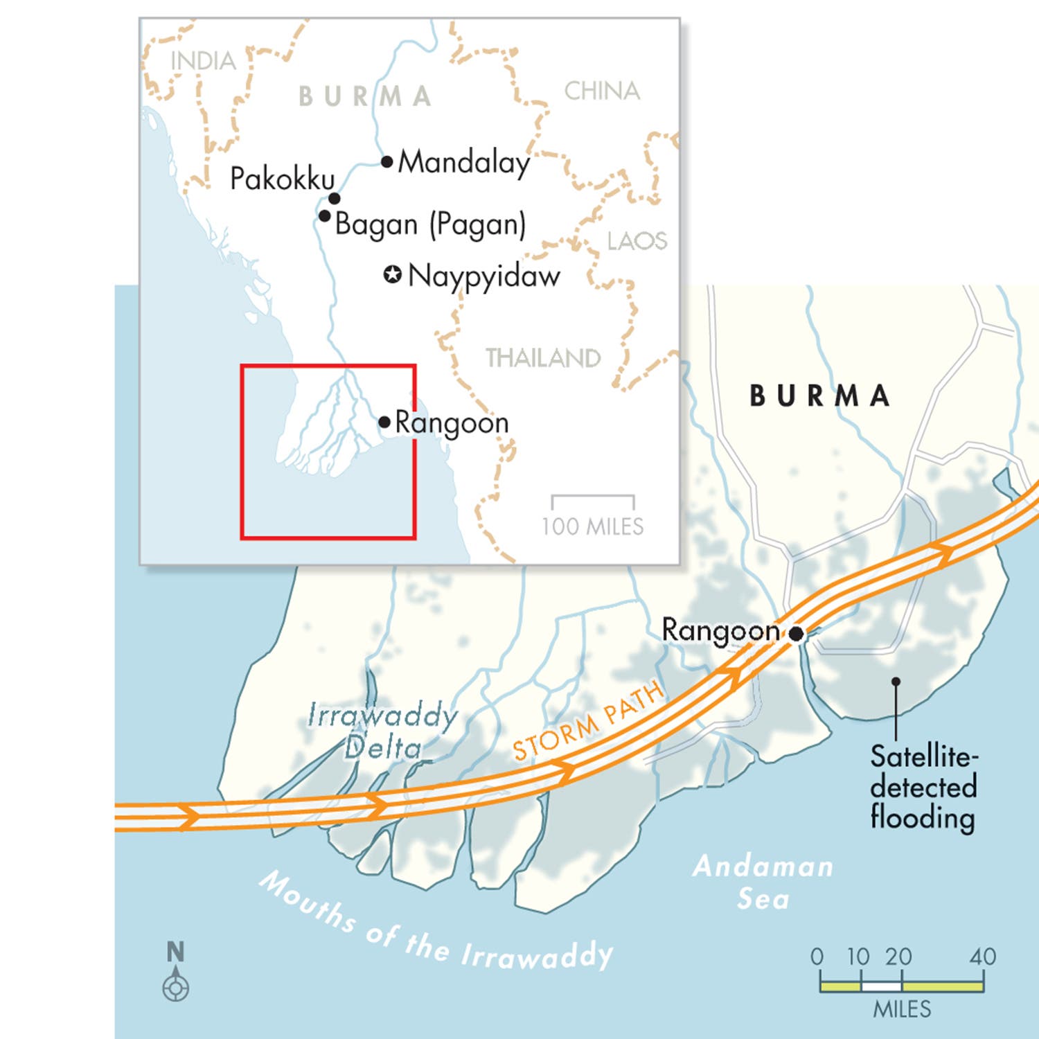 The effects of Cyclone Nargis, May 2–3, 2008