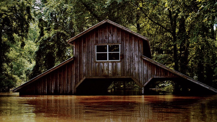 High water in the Forest Home Chute canoeing the mississippi