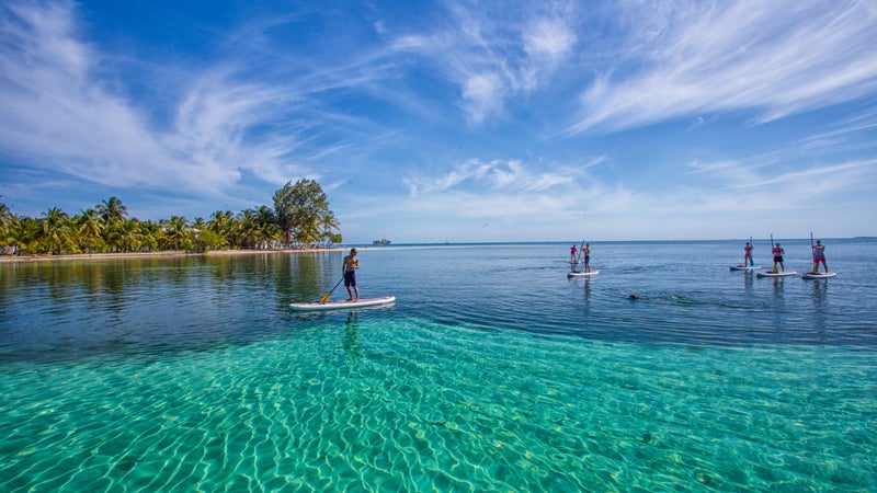 A SUP trip with Island Expeditions in Belize.