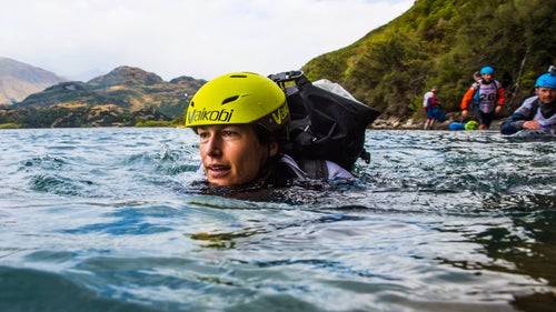 Spanning nearly 350 miles across some of the most beautiful and rugged country in the world, the GODZone 国产吃瓜黑料 race is one of the most demanding events on the planet. In late February, 52 teams of four took on the week-long challenge. They trekked about 78 miles, mountain biked 173 miles, and canoe and kayaked 84 miles in a point-to-point course based out of Lake Wanaka, New Zealand. With teams as far as 125 miles apart, photographer Mead Norton experienced his own adventure trying to capture the event. Hanging out of helicopters, tracking down teams in jet boats, and trudging through much of the same terrain as the competitors, Norton gives us a behind-the-scenes look at one of the gnarliest races on the planet. In the end, only 14 teams crossed the finish line.
Photo: Louise Mark with the rest of Team Balance Sports Nutrition heading out on the swim鈥攊n sub 50 degree water鈥攁t the end of the coastal orienteering leg of the race.