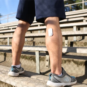 A prototype of Kenzen's Echo H2 Smart Patch. A company spokesperson said the final patch would be made of a more flexible and comfortable material, similar to a waterproof bandage.