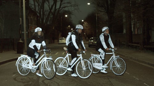 Volvo hopes cyclists will use LifePaint to coat helmets, apparel, and bikes to make themselves more visible to drivers when riding after dark.