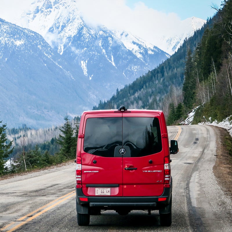 In addition to a backup camera, the Sprinter can be ordered with blind-spot detection technology. It comes standard with Crosswind Assist, which automatically detects when the vehicle is being forced to drift, and then counters the effect almost imperceptibly by applying the brakes on the side that’s sliding. We experienced this firsthand while driving in the wake of a trio of logging trucks and found that it greatly aided in keeping the Sprinter on course.