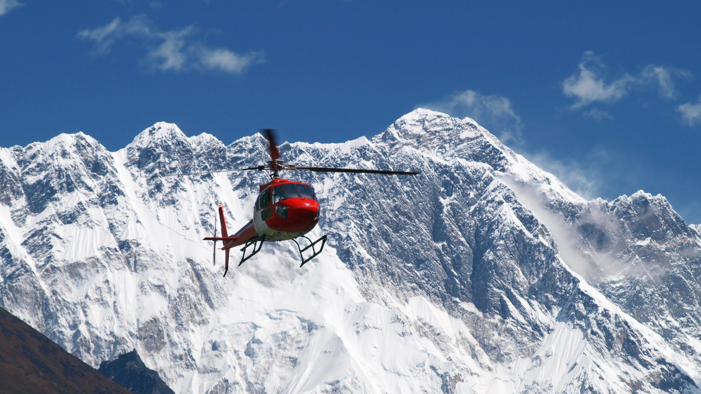 Many climbers and Sherpas say helicopters undermine the spirit of climbing the mountain.