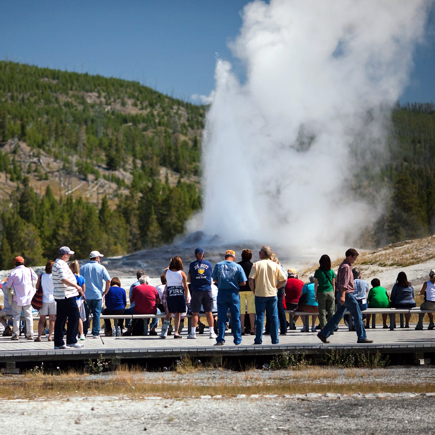 The Ground Penetrating Radar will scan features like fractures, vents, and cavities under Old Faithful.
