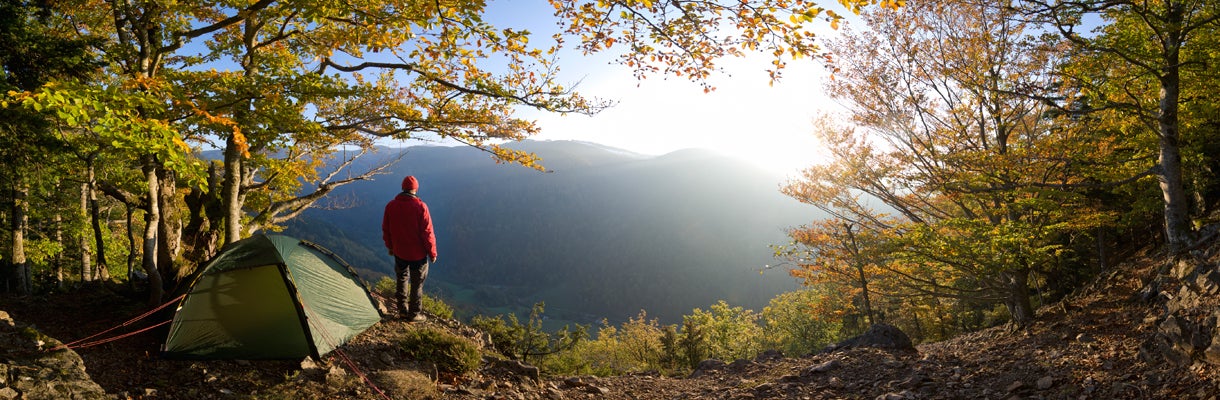 hiker at Black Forest Mountains, Germany
