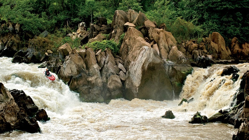 Ben Stookesberry runs a drop on the Ruzizi River, a tributary of the Congo, during Coetzee's last expedition.