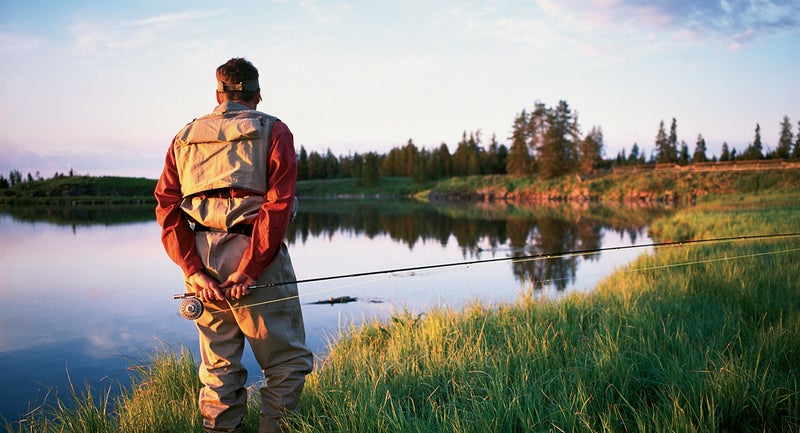 A fisherman on Idaho's Snake River.