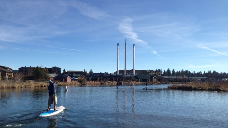 Paddling near Bend.