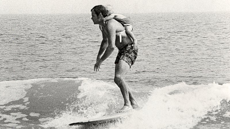 On Dad's back, 1968.