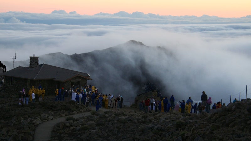 The view over the rim of Haleakala.