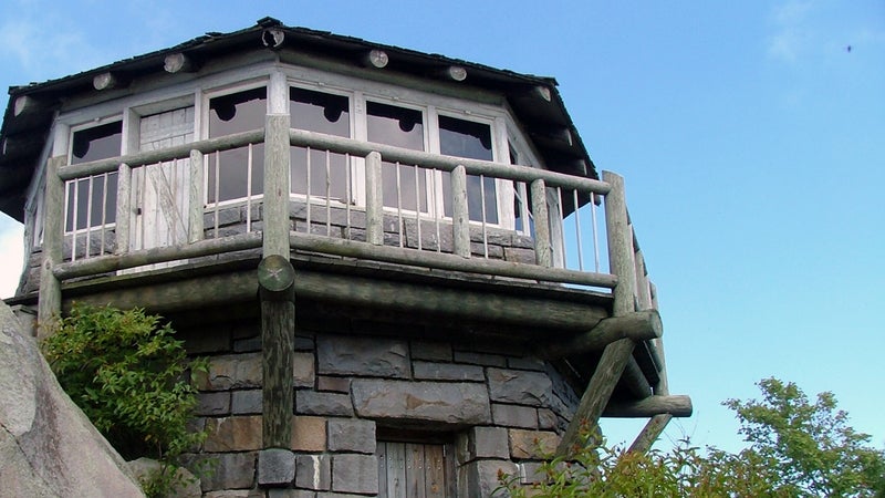 The firetower on Mount Cammerer.