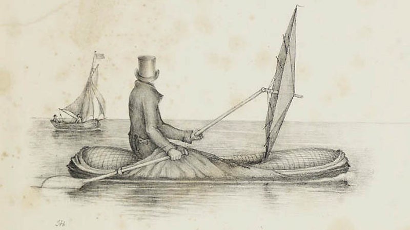 Concept illustration of a Halkett "Boat Cloak."