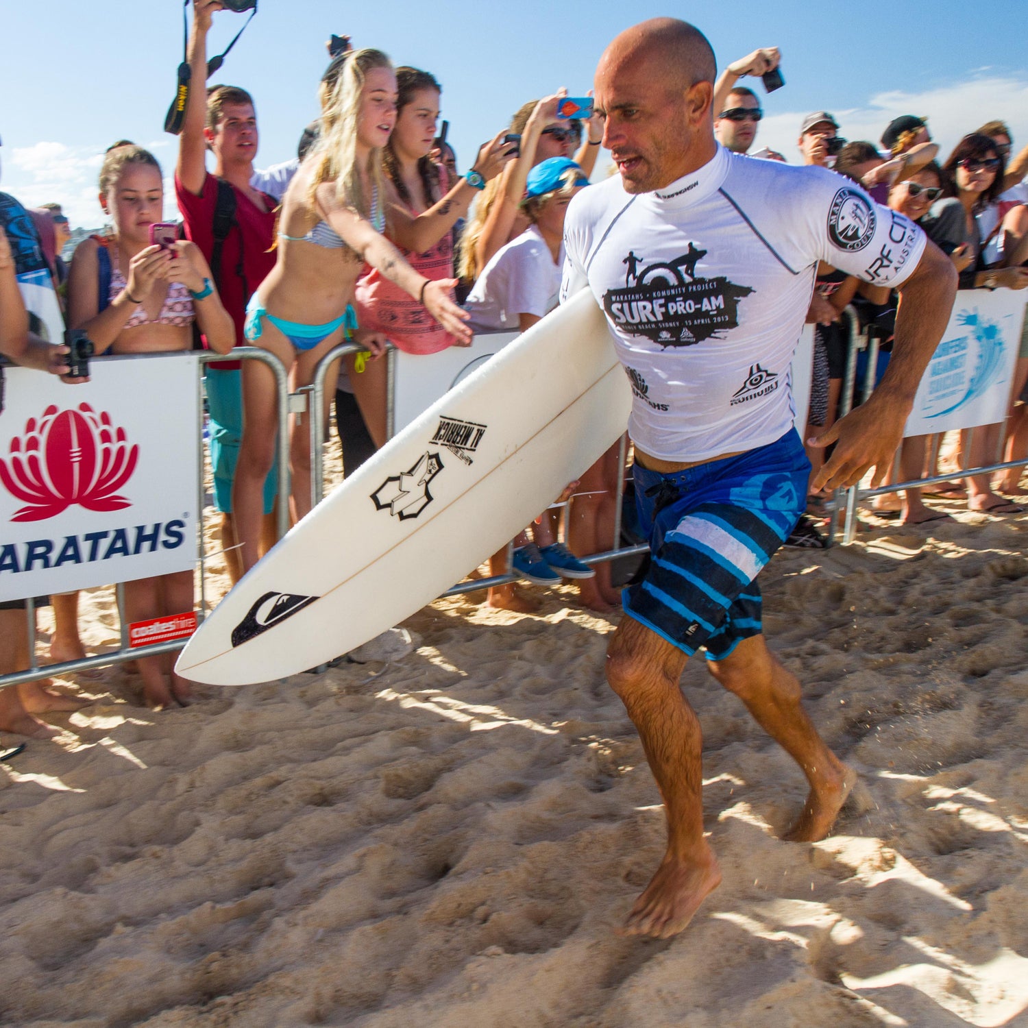 Kelly Slater received the first score of 10 at the Drug Aware Magaret River Pro.