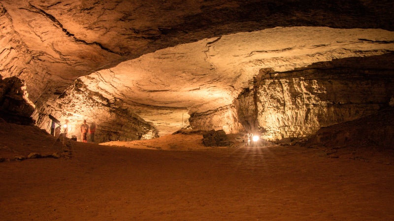 A self-guided tour inside Mammoth Cave.