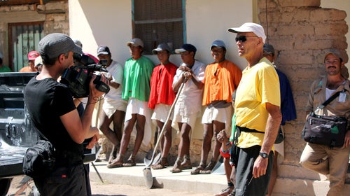 Director Sterling Noren (left) conducted some of the last interviews with Micah True and filmed him up until three weeks before his death.