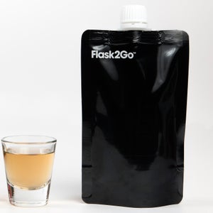 You know what sucks about sneaking in a flask? Getting caught sneaking in a flask. The Flask2Go is a pliable, plastic container, which offers a smoother, less conspicuous packet with all the booze-carrying capacity. Read more.