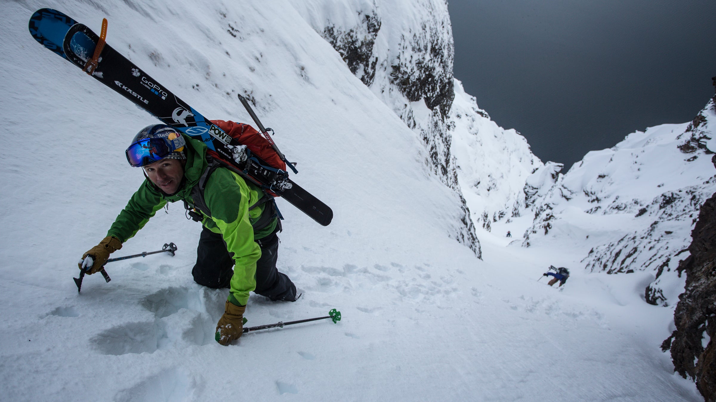 Chris Davenport in Svalbard, Norway in May 2014. 