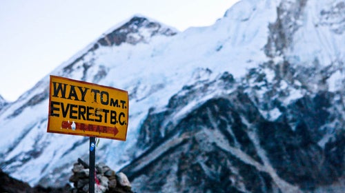 The way up Everest is going to cost you.
