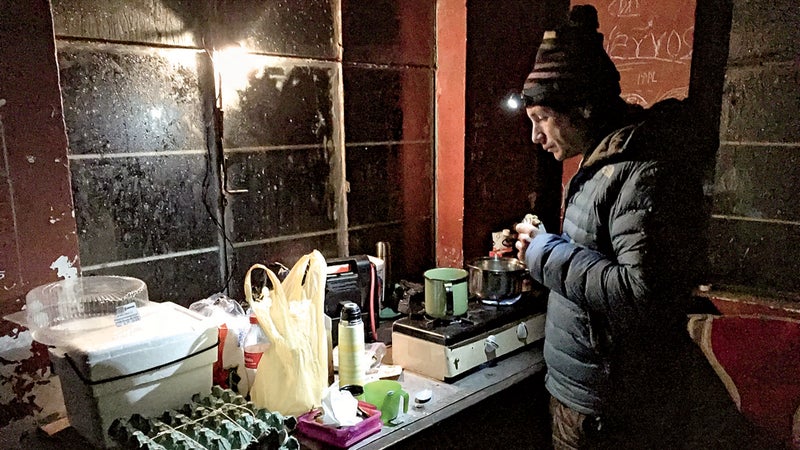 Grayson Schaffer's 1 a.m. breakfast.