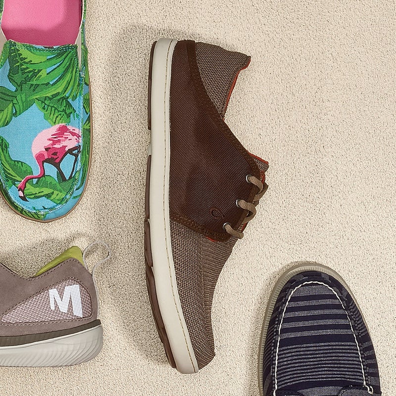 The Nohea’s ($95) quick-drying microfiber lining is like a chamois for your feet. And we love the flip-down heel that lets you slide into it on the fly. olukai.com