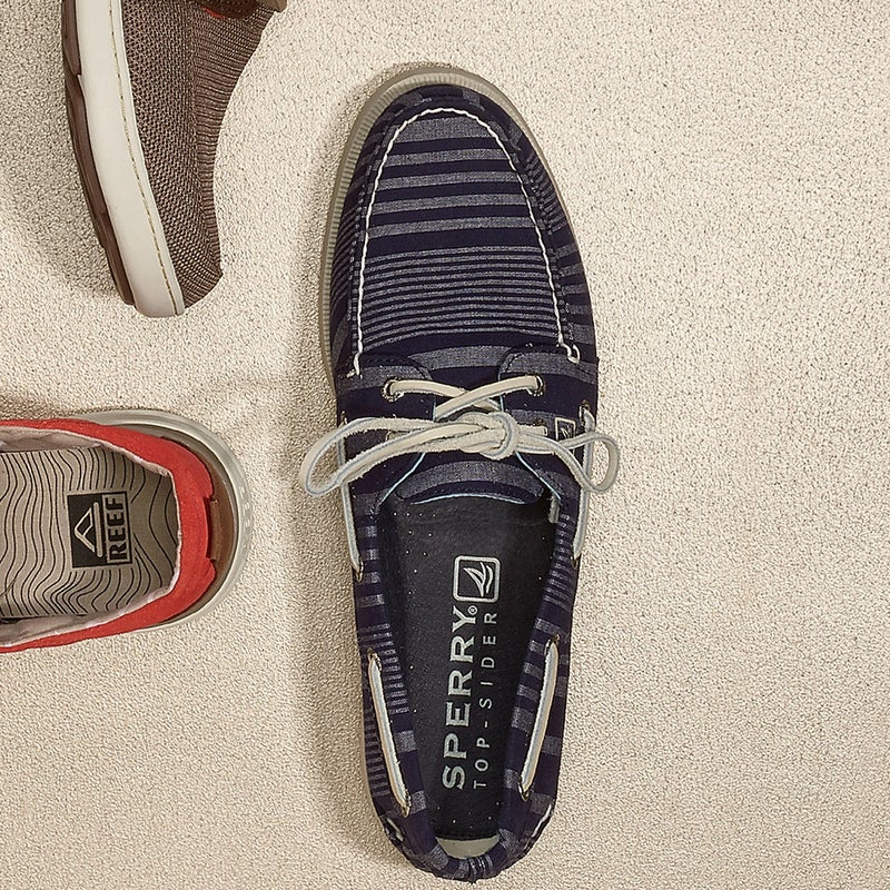 A hand-sewn upper and real rawhide laces give the 2-Eye ($80) its classic look, but an EVA heel cup ups the comfort level. sperrytopsider.com