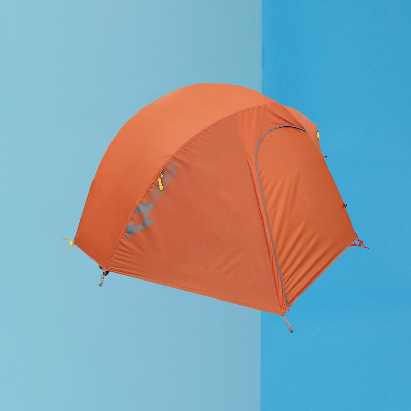 Best For: A one-and-only tent.
The Test: The three-pole dome looks like it would be confusing to set up. It’s not. Mountainsmith color-coded everything, so even during our first trip with the tent, as we raced nightfall and combated 20-mile-per-hour winds, the Dome 3 ($270) was (ahem) a breeze to erect. Inside there’s tons of room for three, handy pockets for headlamps and books, and enough headroom that a five-footer could dress almost standing up. The storm howled all night, but with plenty of guy-outs we never saw a drop of water, and the poly-ripstop walls kept the wind at bay.
The Verdict: Versatile. We wouldn’t be shy about taking this for mellow winter camping, car camping, canoe tripping, backpacking... you get the picture. 6.5 lbs; mountainsmith.com
Livability: 4
Sturdiness: 4.5