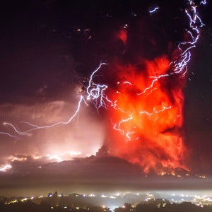 The Calbuco volcano erupts near Puerto Varas, Chile, on April 23, 2015.