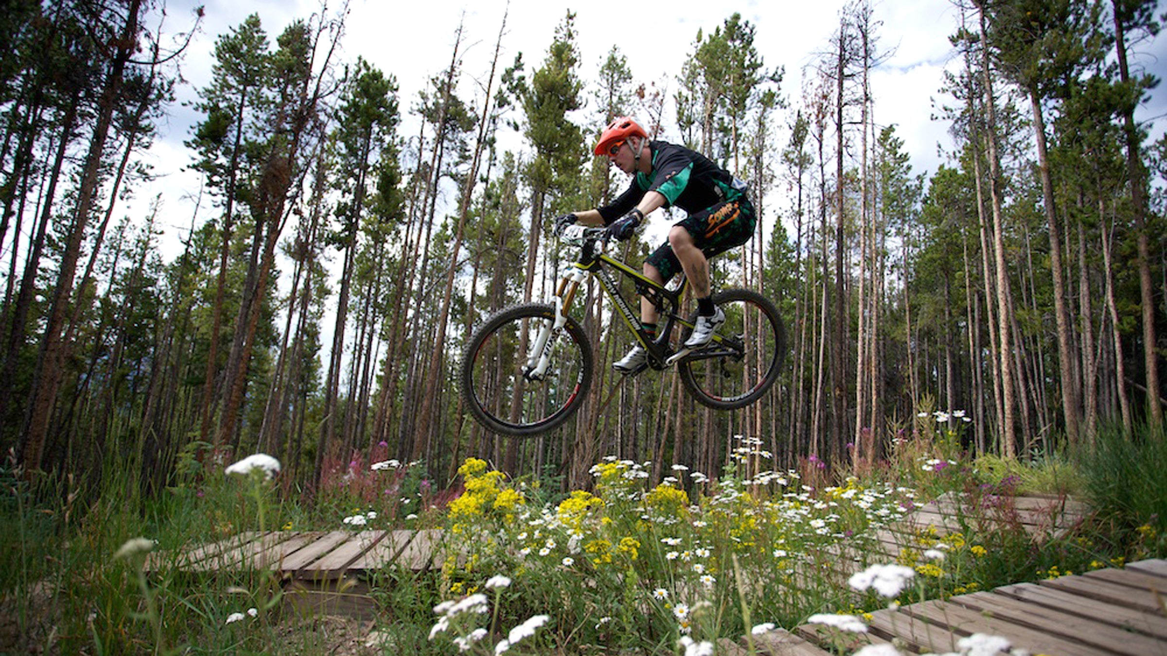 Breckenridge actually sees more visitors during the summer than in the winter, thanks in part to its many miles of biking trails.