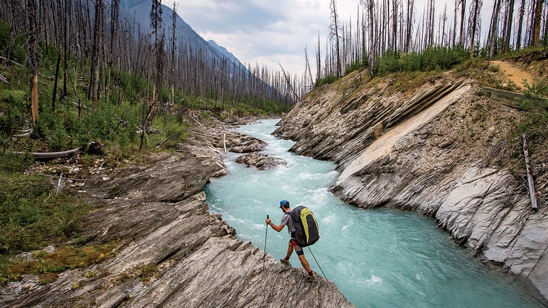 McClurg hiking near Banff National Park.