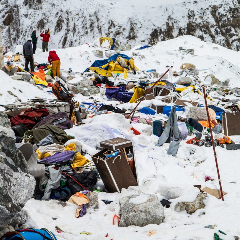 Winds generated by the avalanche were forceful enough to roll boulders through Base Camp.