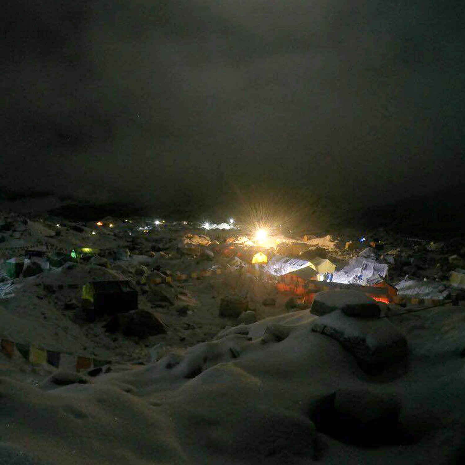 At Everest Base Camp, rescuers are working through the night to triage and care for the injured.