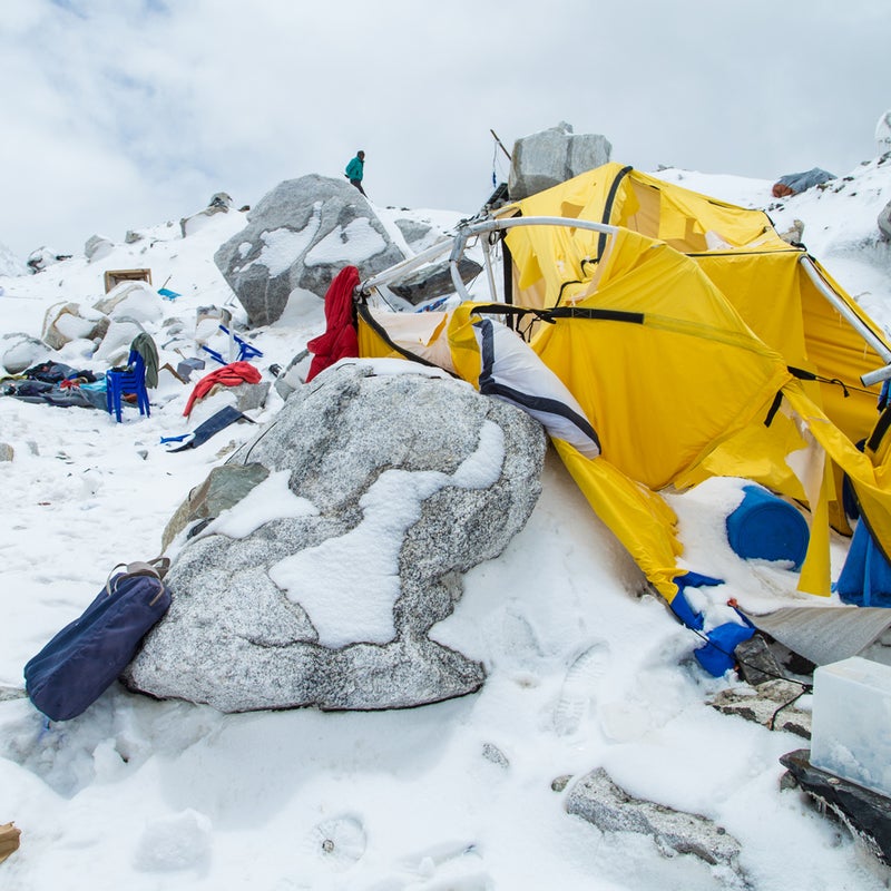 At the time of the avalanche, many climbers were in their tents taking a weather day—resting in hopes of a clear window to begin the climb.