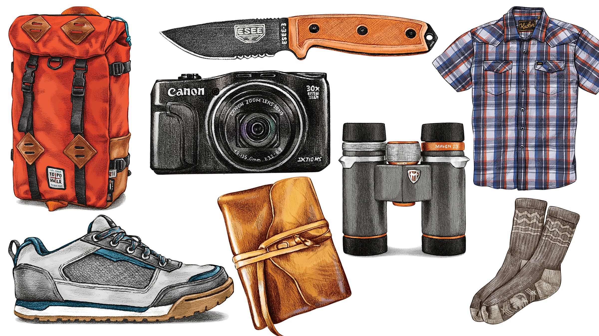 Well-made pieces with thoughtful features—like a plush all-terrain shoe or packable power camera—are no-brainers for anyone who likes to spend time in the great outdoors.