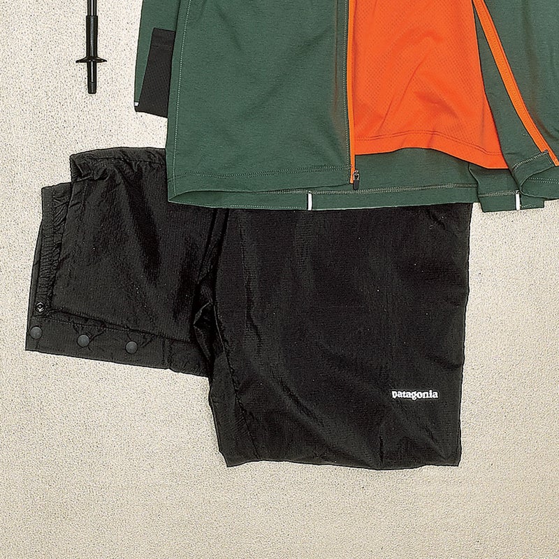 These water-resistant pants ($99) are insurance in case of downpours. Nice: snaps on the ankles for easy on and off. patagonia.com