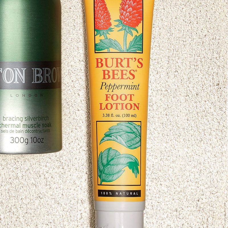 The coconut oil helps soften calluses, while cooling and invigorating menthol does the impossible: it makes rubbing swollen, post-workout feet a pleasant olfactory experience. $9, burtsbees.com