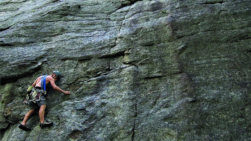 Climbing the Gunks outside New Paltz.