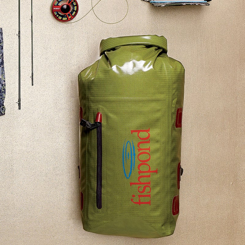 Hip packs work for nearby excursions, but to access wilderness streams you’ll need capacity. At 36 liters, the Westwater ($150) swallows fishing gear plus camping supplies. And the recycled nylon fends off the densest thickets. fishpondusa.com