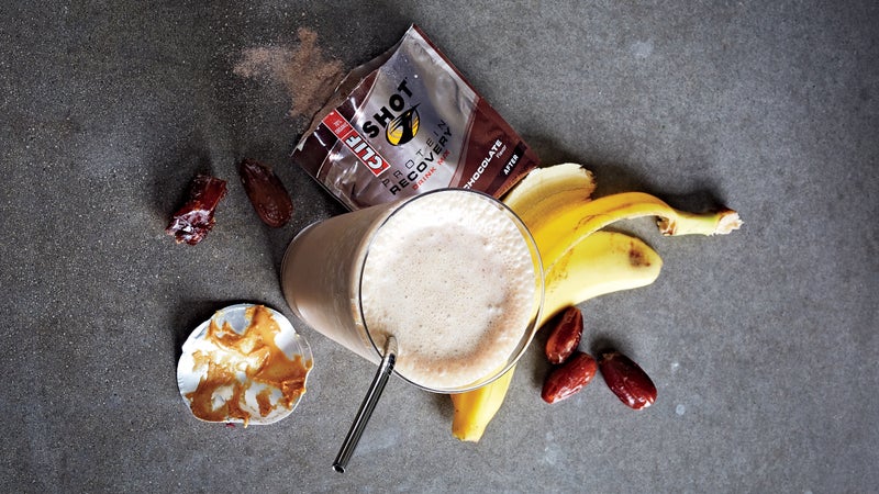 Todd Wells's peanut butter and banana protein shake.