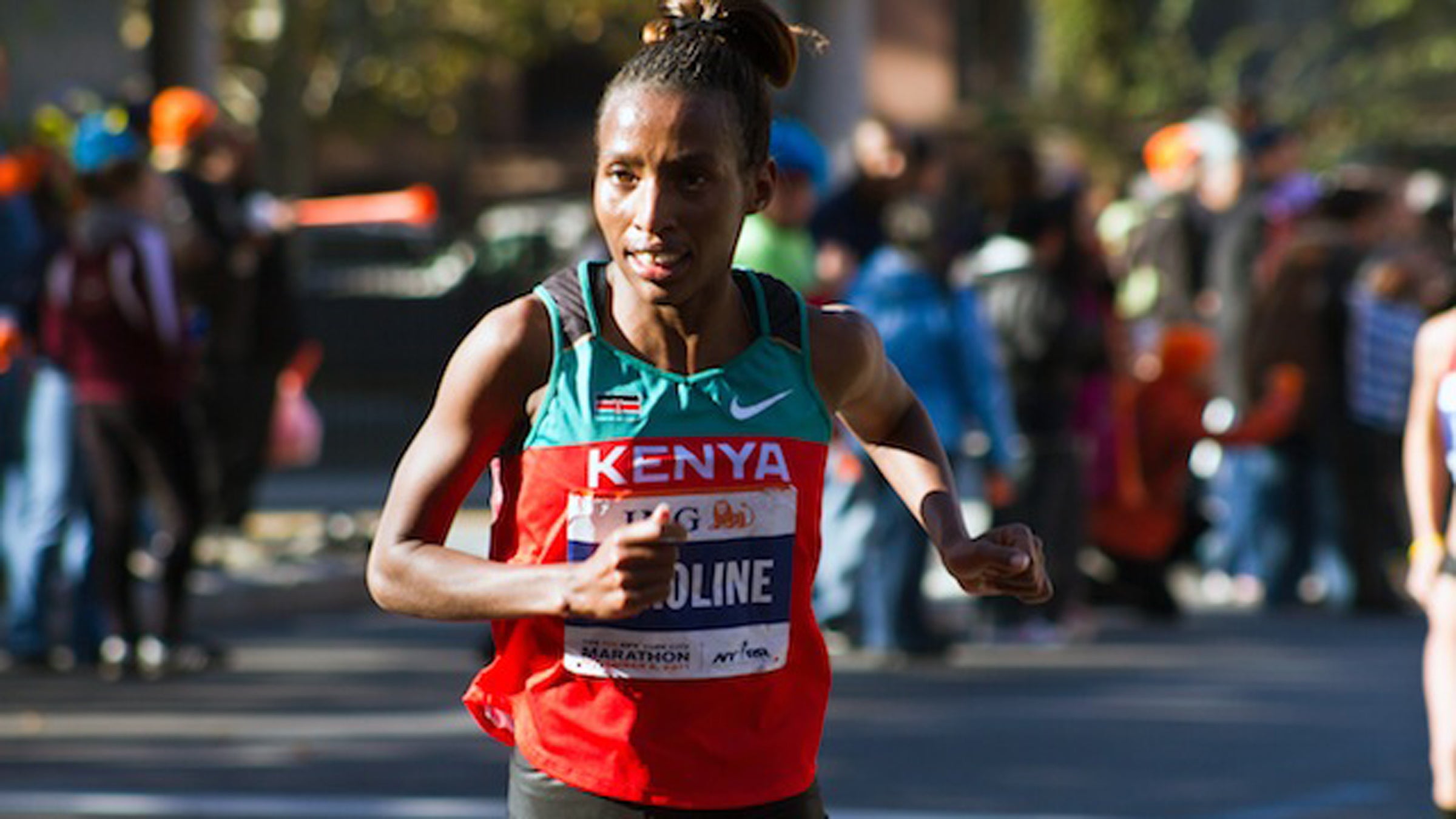 Boston Marathon 2015 winner Caroline Rotich lives in Santa Fe, New Mexico.