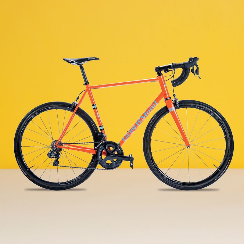 Best For: Riding all day. The Test: Greg LeMond’s new steel bike ($4,549), his first since 2010, reminds us of the man himself: purposefully counterculture, hard to ignore, and fast as hell. LeMond keeps the bike lively with Reynolds 853 steel, which has a bright, snappy feel. The classic geometry, with long headtube, top tube, and seatstays, was smooth and stable, and the Enve carbon fork adds to the silky road sensation. But with electronic Ultegra Di2, this is no throwback. The Verdict: Go race a gran fondo—and win. 18.1 lbs; greglemond.comHandling: 4.5Comfort: 4.5