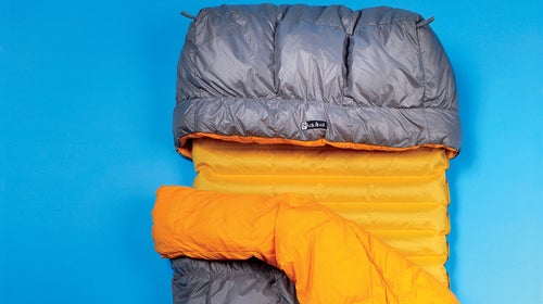 The Tango Solo is roomy and blanket-like for chilly nights, but the removable hood is convenient for summer camping.