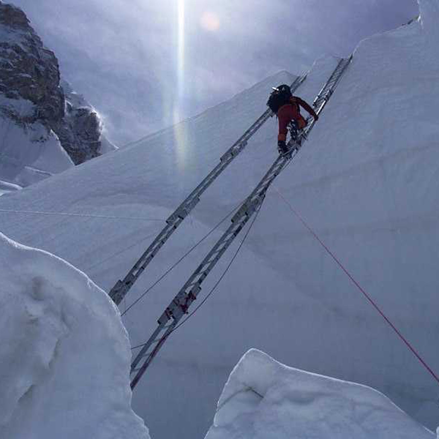Inside the Khumbu Icefall in 2006.