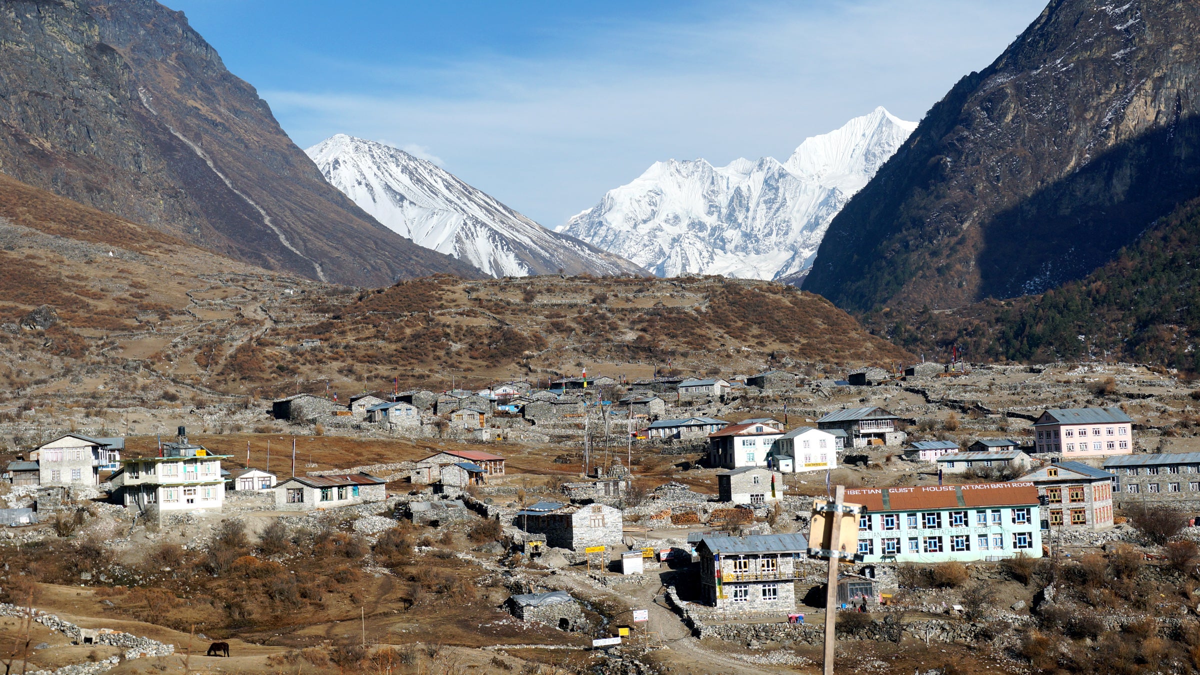 Langtang is thought to be the worst-affected village after the Nepal earthquake.