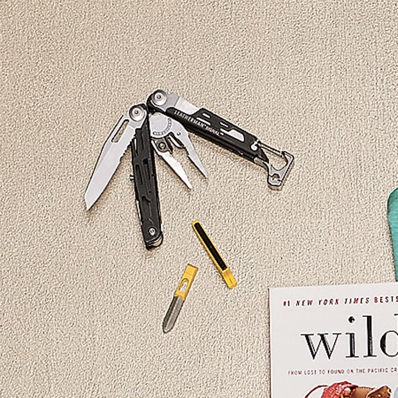 Leatherman’s 7.5- ounce Signal ($120) houses all the tools you’d expect—saw, pliers, bottle opener—plus a few you wouldn’t (emergency whistle!). The diamond-coated sharpener and fire-starting ferro rod might seem like overkill, but you never know. leatherman.com