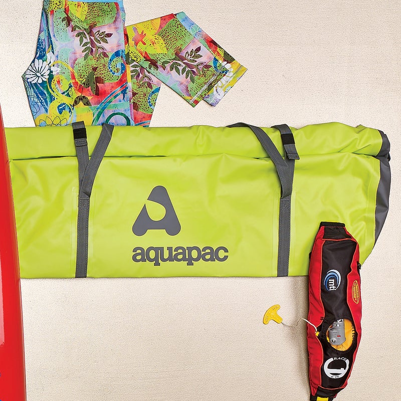 This roll-top drybag ($90) safeguards 90 liters’ worth of gear at the beach or on top of your board for overnight SUP missions. aquapac.net