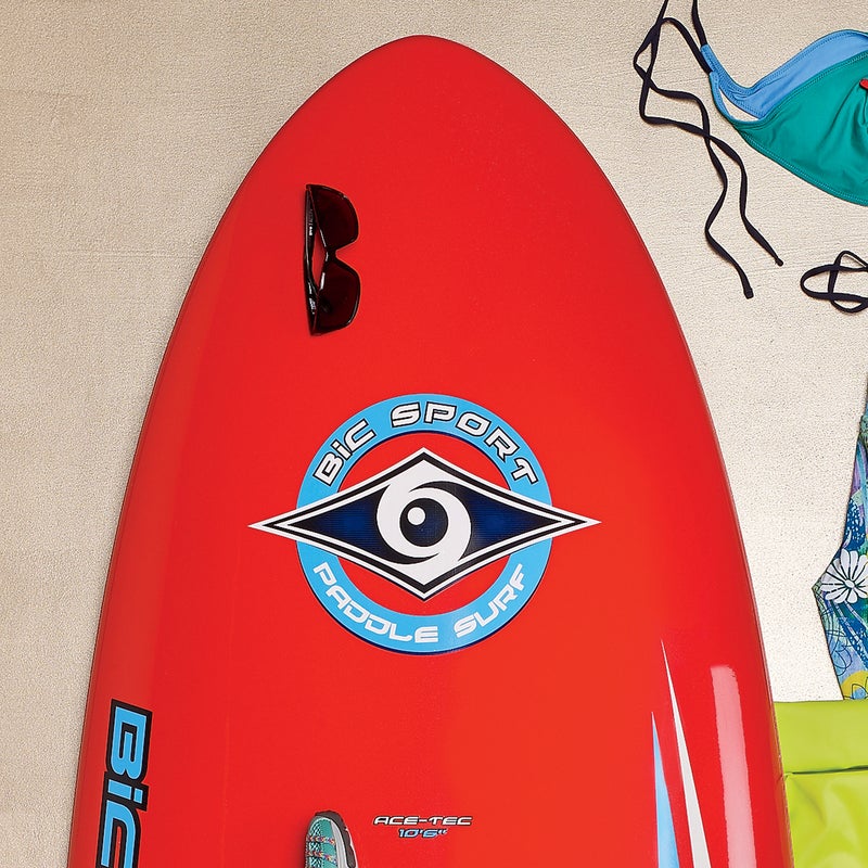 The 26-pound ACE-Tec ($1,150) is happy cruising lakes, running river rapids, and paddling into an overhead set. The 31.5-inch width and refined rocker deliver glide in flatwater, and the three-fin thruster setup surfs well in a range of conditions. 10'6" and 11'6"; bicsup.com