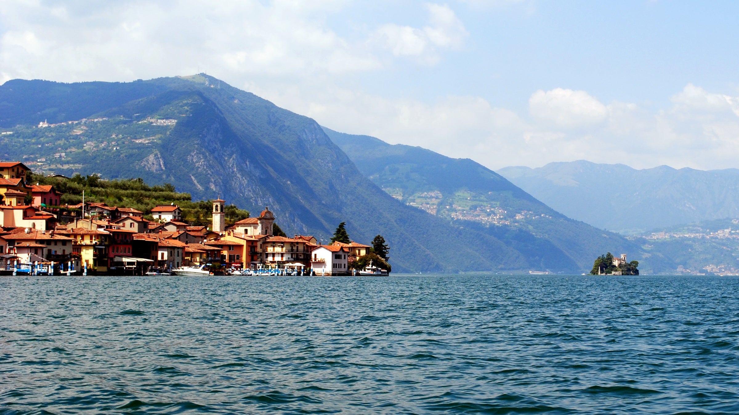 Christo plans to connect Italy's Lake Iseo with a pier on which visitors can walk.