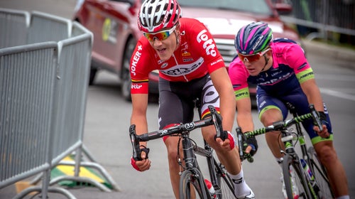 In-peloton footage is made possible in part by lighter, more advanced action cam technology.